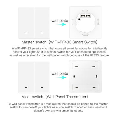 多一団スマートなスイッチTuya Wifi機械スイッチ多機能スマートな押しボタンスイッチ