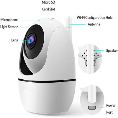 1080p動き検出のWifiのスマートな純カメラを持つ赤ん坊/ペット/乳母のためのスマートな監視カメラ